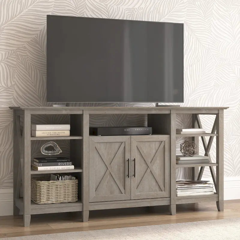 Key West Tall TV Stand with Storage