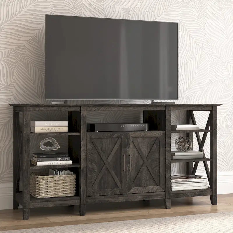 Key West Tall TV Stand with Storage