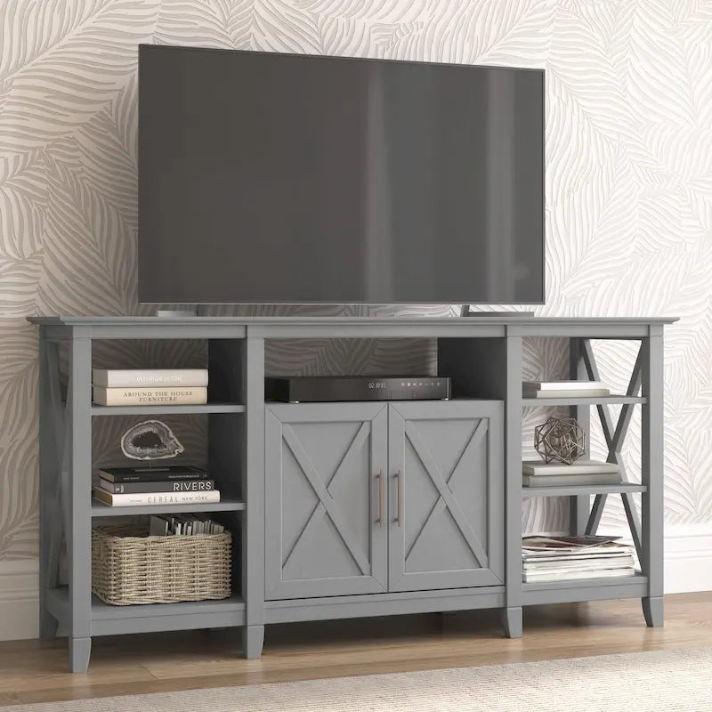 Key West Tall TV Stand with Storage
