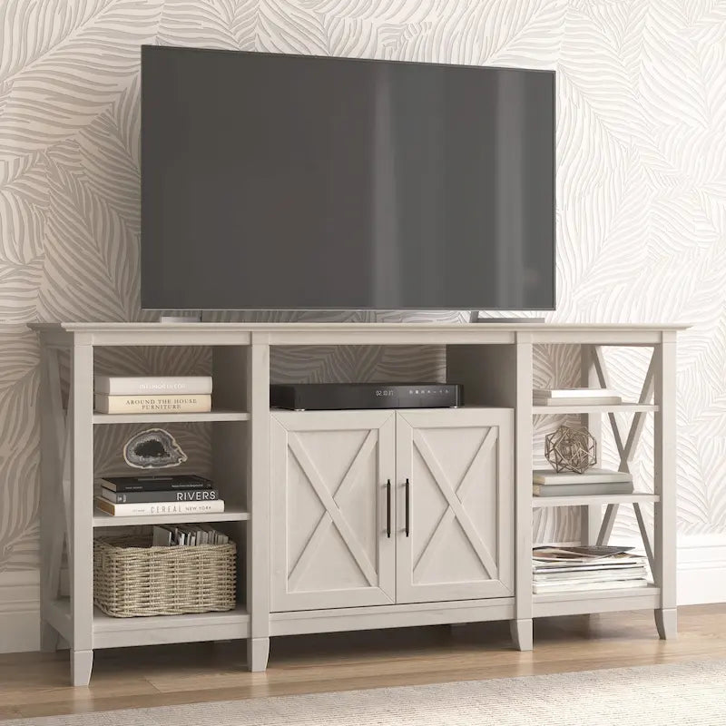 Key West Tall TV Stand with Storage