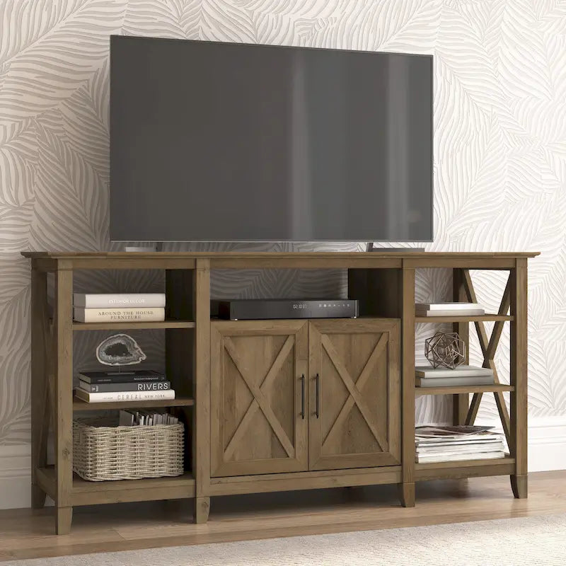 Key West Tall TV Stand with Storage