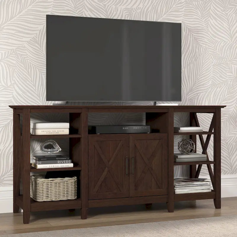 Key West Tall TV Stand with Storage