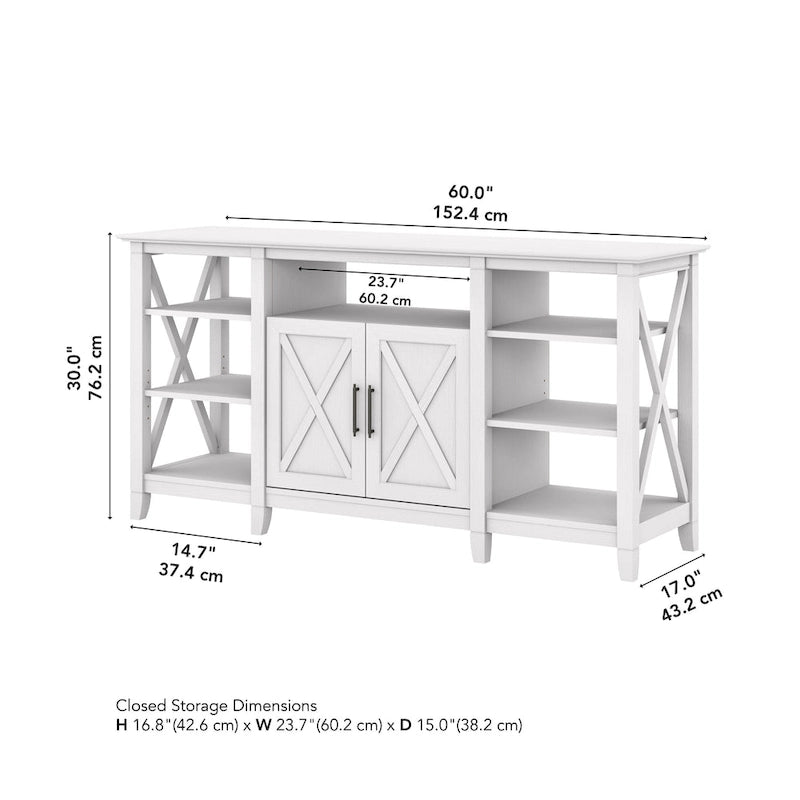 Key West Tall TV Stand with Storage