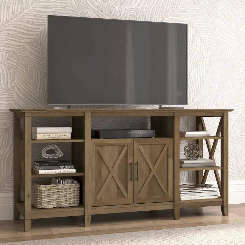 Key West Tall TV Stand with Storage