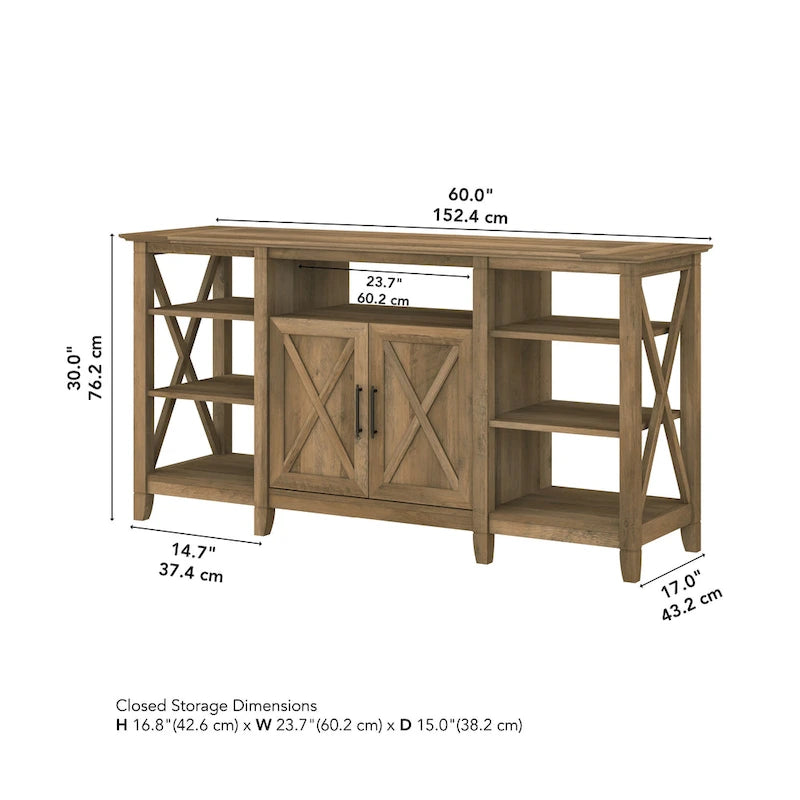 Key West Tall TV Stand with Storage