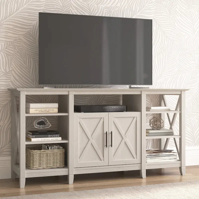 Key West Tall TV Stand with Storage