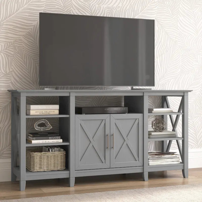 Key West Tall TV Stand with Storage