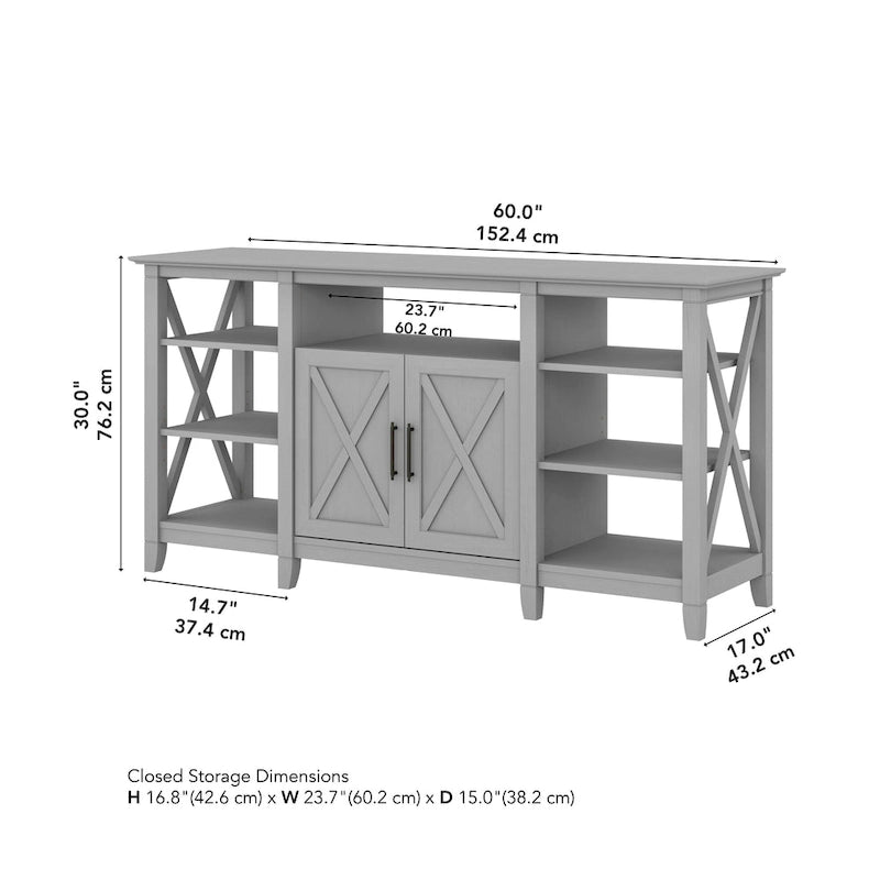 Key West Tall TV Stand with Storage