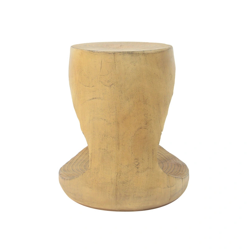 14.5 Modern Round Side Table with Stable Wide Base for Living Room or Bedroom
