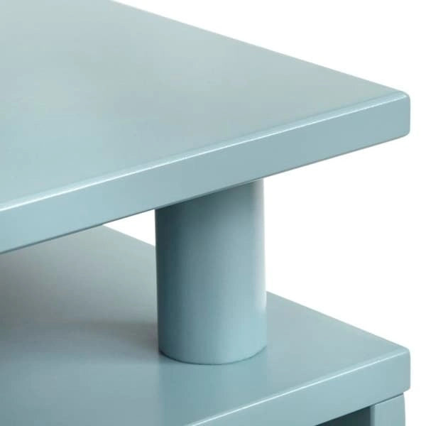 Margo Mid-Century End Table with Open Shelving – Multiple Finishes