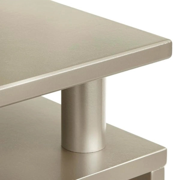 Margo Mid-Century End Table with Open Shelving – Multiple Finishes