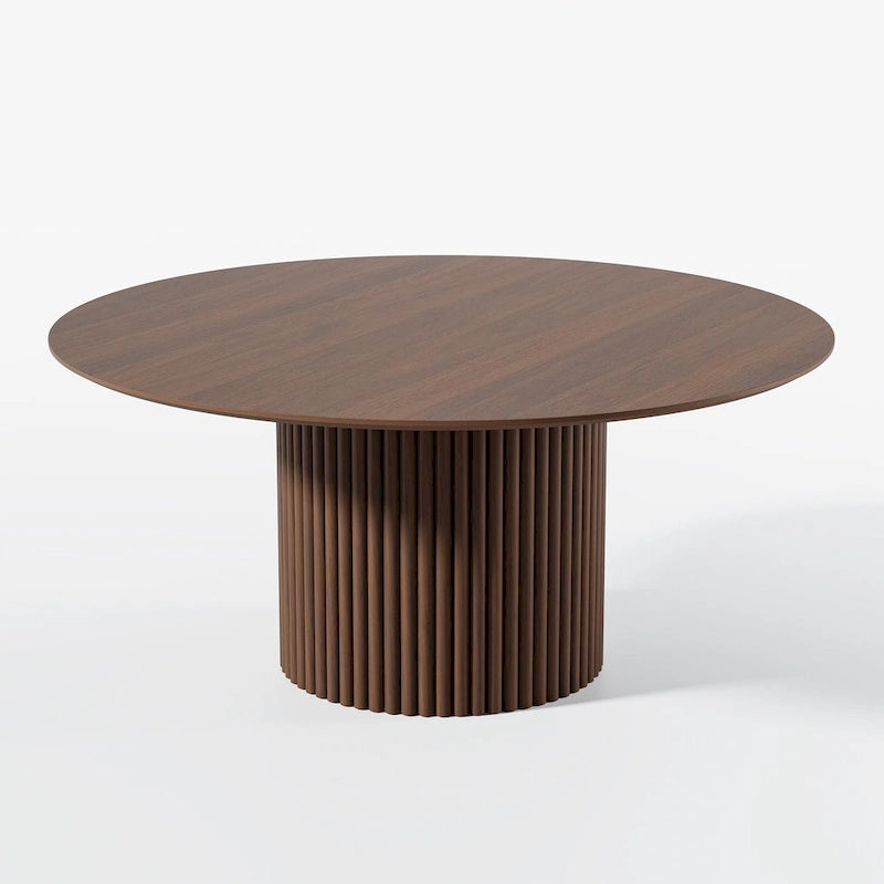 Solid Wood 60 Round Dining Table for 6 People Nordic style - 60*30