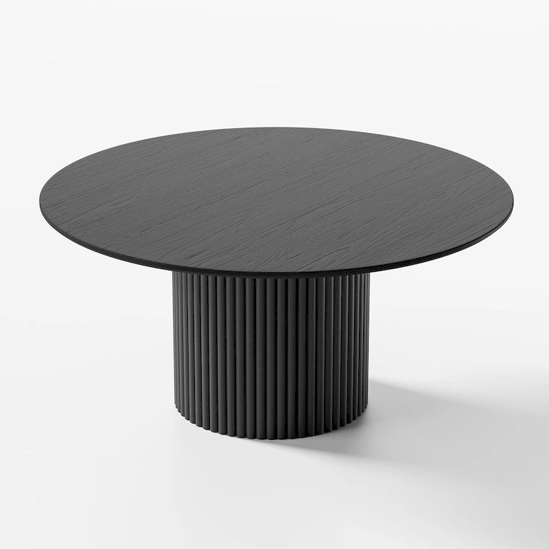Solid Wood 60 Round Dining Table for 6 People Nordic style - 60*30