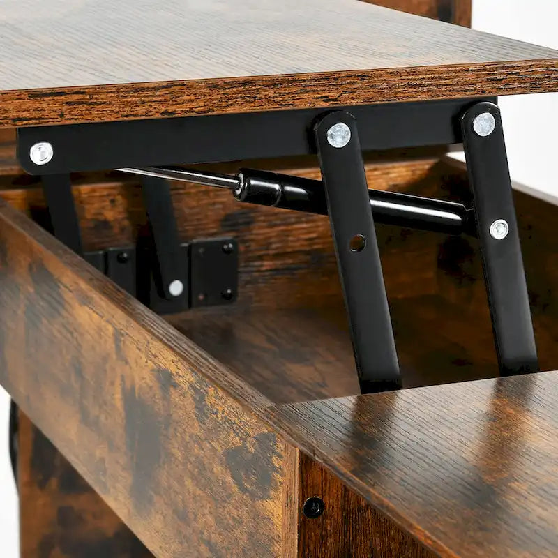 59" L-Shaped Corner Gaming Desk with RGB LED, File Cabinet & Lift Top