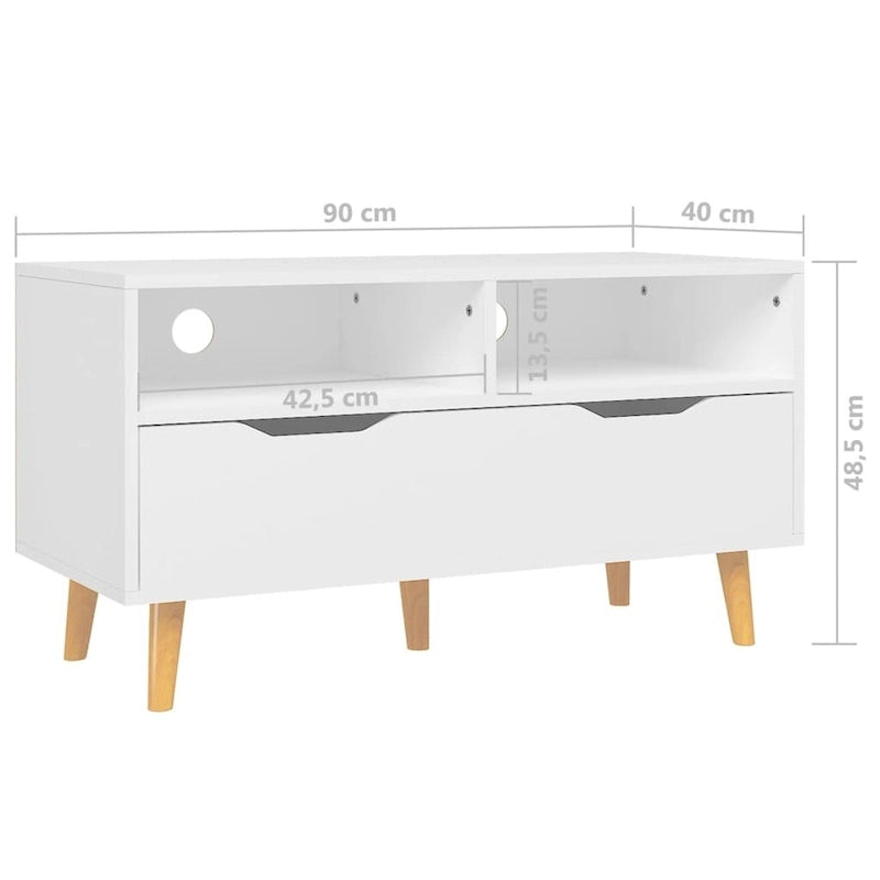 XL TV Stand TV Console Sideboard TV Unit Home Media Unit Engineered Wood - 35.4 x 15.7 x 19.1