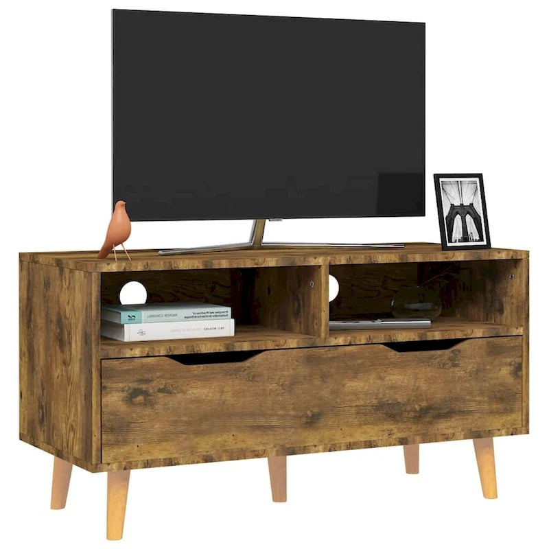 XL TV Stand TV Console Sideboard TV Unit Home Media Unit Engineered Wood - 35.4 x 15.7 x 19.1