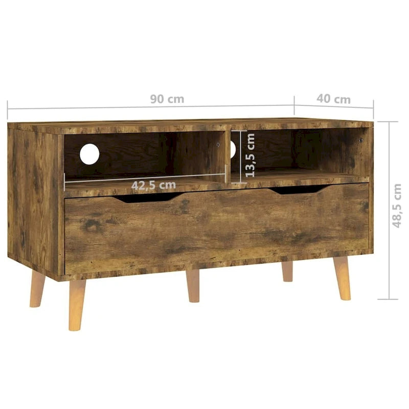 XL TV Stand TV Console Sideboard TV Unit Home Media Unit Engineered Wood - 35.4 x 15.7 x 19.1