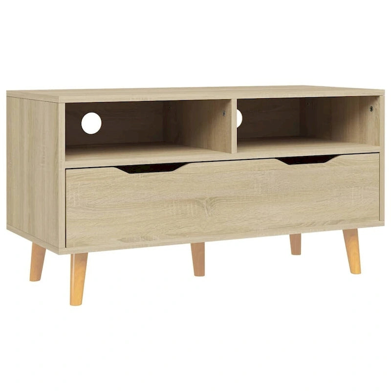XL TV Stand TV Console Sideboard TV Unit Home Media Unit Engineered Wood - 35.4 x 15.7 x 19.1