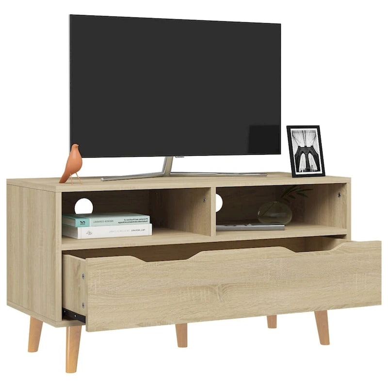 XL TV Stand TV Console Sideboard TV Unit Home Media Unit Engineered Wood - 35.4 x 15.7 x 19.1