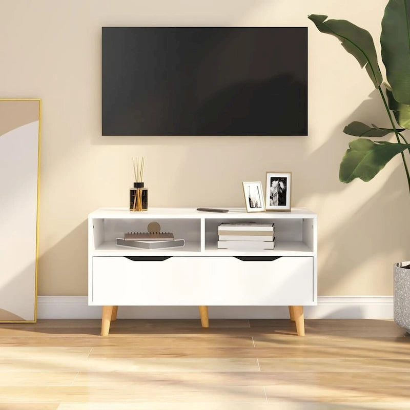 XL TV Stand TV Console Sideboard TV Unit Home Media Unit Engineered Wood - 35.4 x 15.7 x 19.1