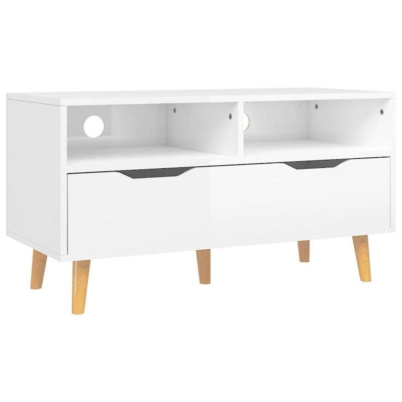 XL TV Stand TV Console Sideboard TV Unit Home Media Unit Engineered Wood - 35.4 x 15.7 x 19.1