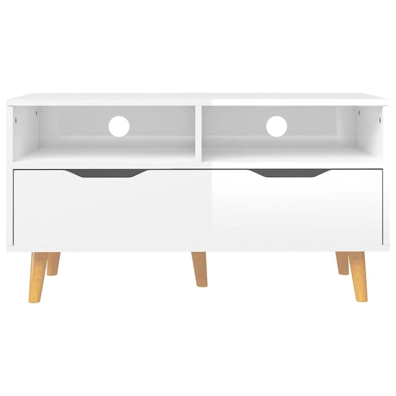 XL TV Stand TV Console Sideboard TV Unit Home Media Unit Engineered Wood - 35.4 x 15.7 x 19.1