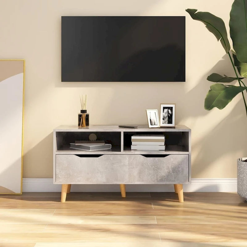 XL TV Stand TV Console Sideboard TV Unit Home Media Unit Engineered Wood - 35.4 x 15.7 x 19.1