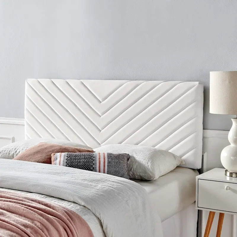 Silver Orchid Tufted Velvet Full/Queen Headboard
