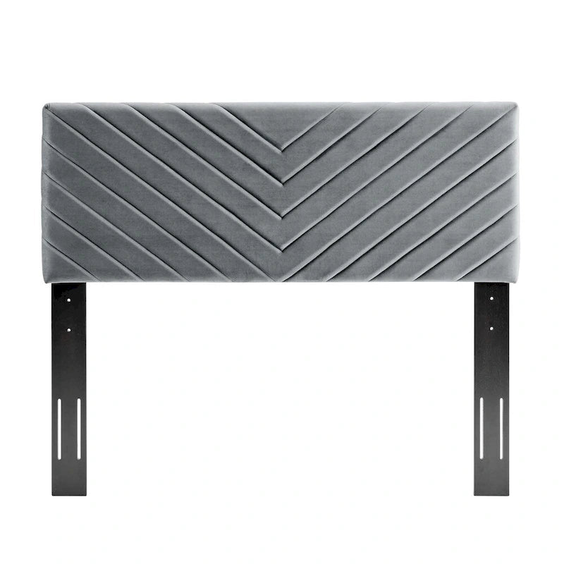 Silver Orchid Tufted Velvet Full/Queen Headboard