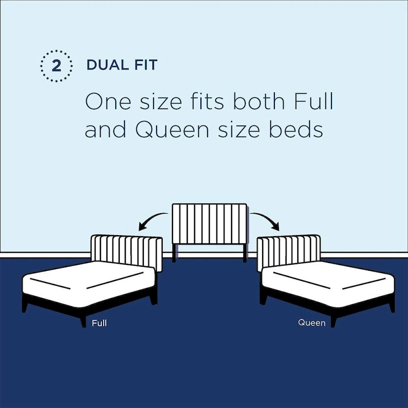 Silver Orchid Tufted Velvet Full/Queen Headboard