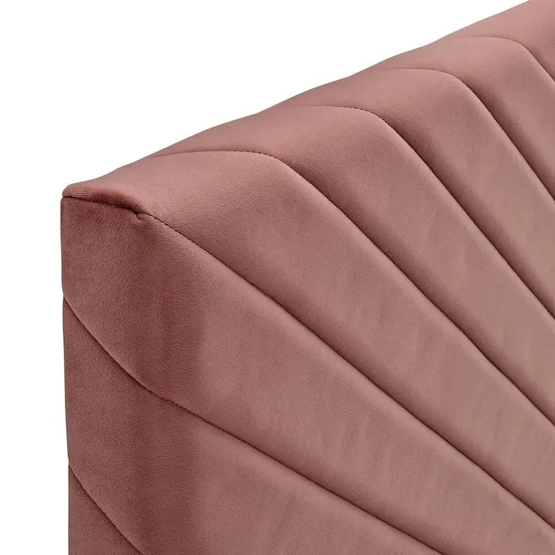 Silver Orchid Tufted Velvet Full/Queen Headboard