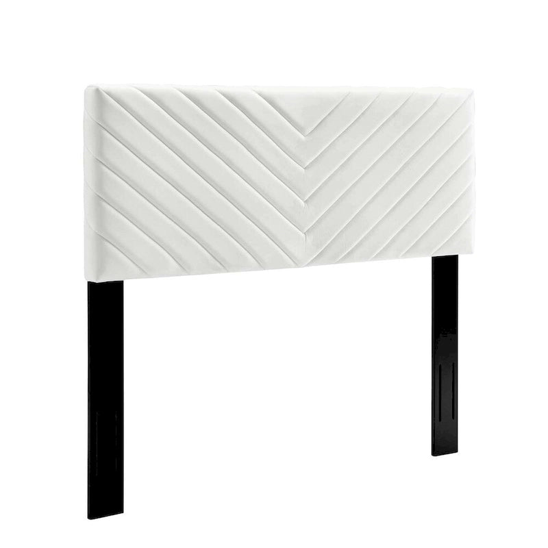 Silver Orchid Tufted Velvet Full/Queen Headboard