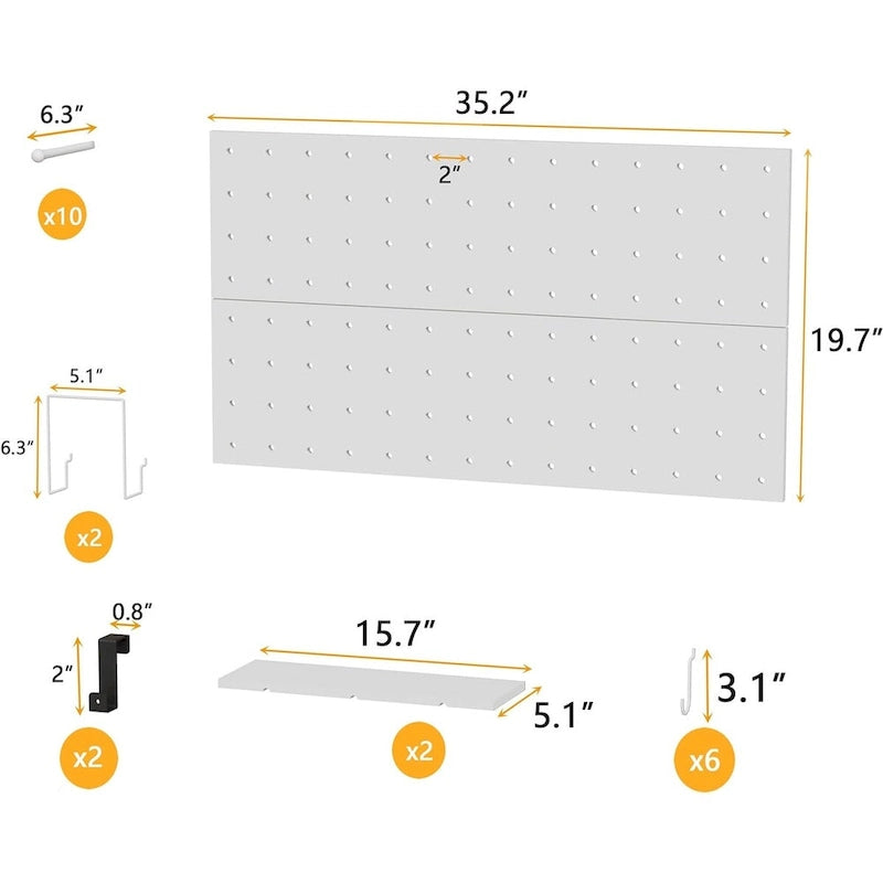 White Craft Organizers and Storage Cabinet Compatible with Cricut Machines