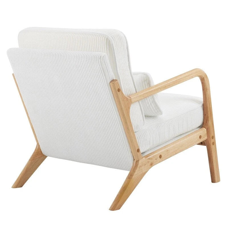 2-pc Upholstered Linen Blend Accent Chair