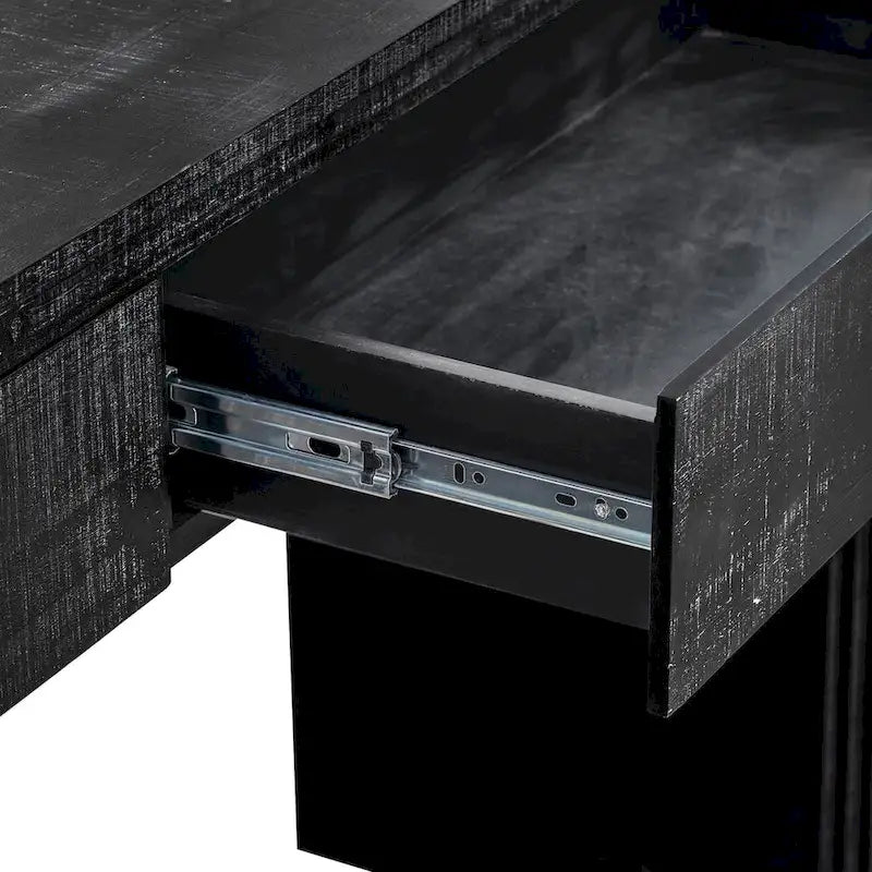Unique Retro Silhouette Console Table with Open Style